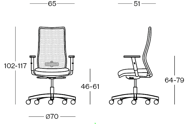 Grid_Fauteuil direction dossier résille