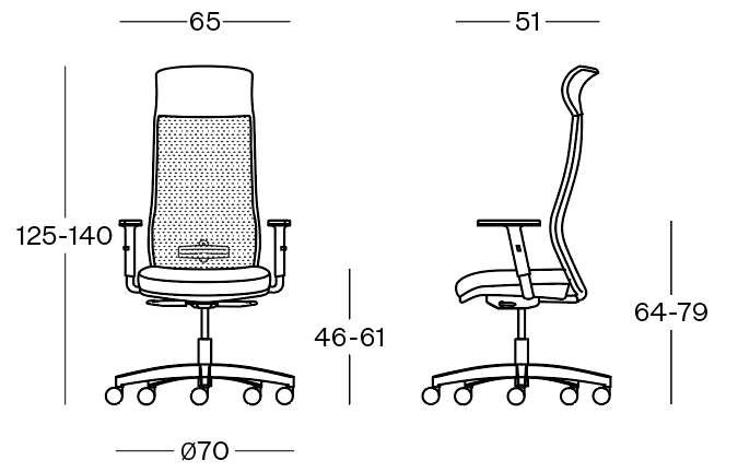 Grid_Fauteuil direction dossier haur résille