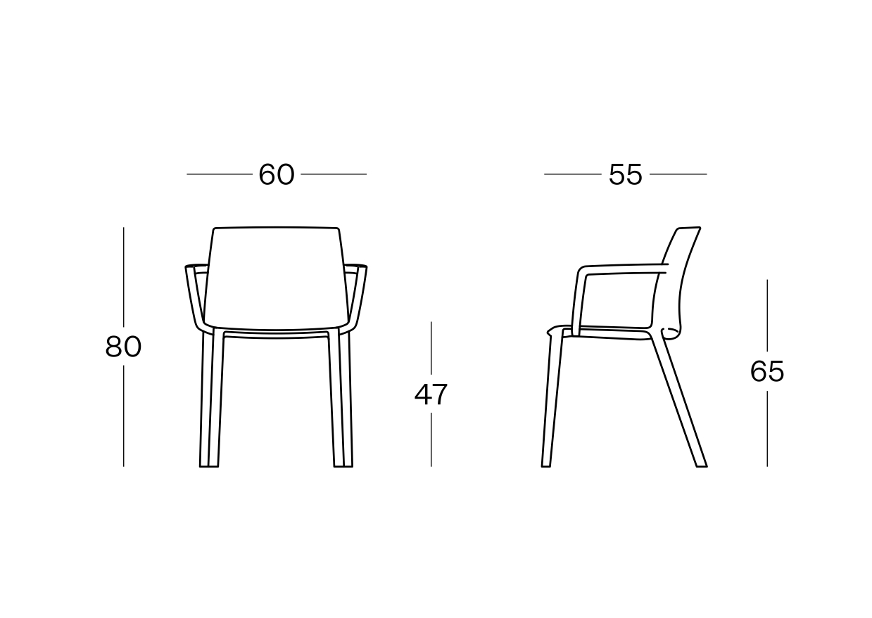 Plastic armchair